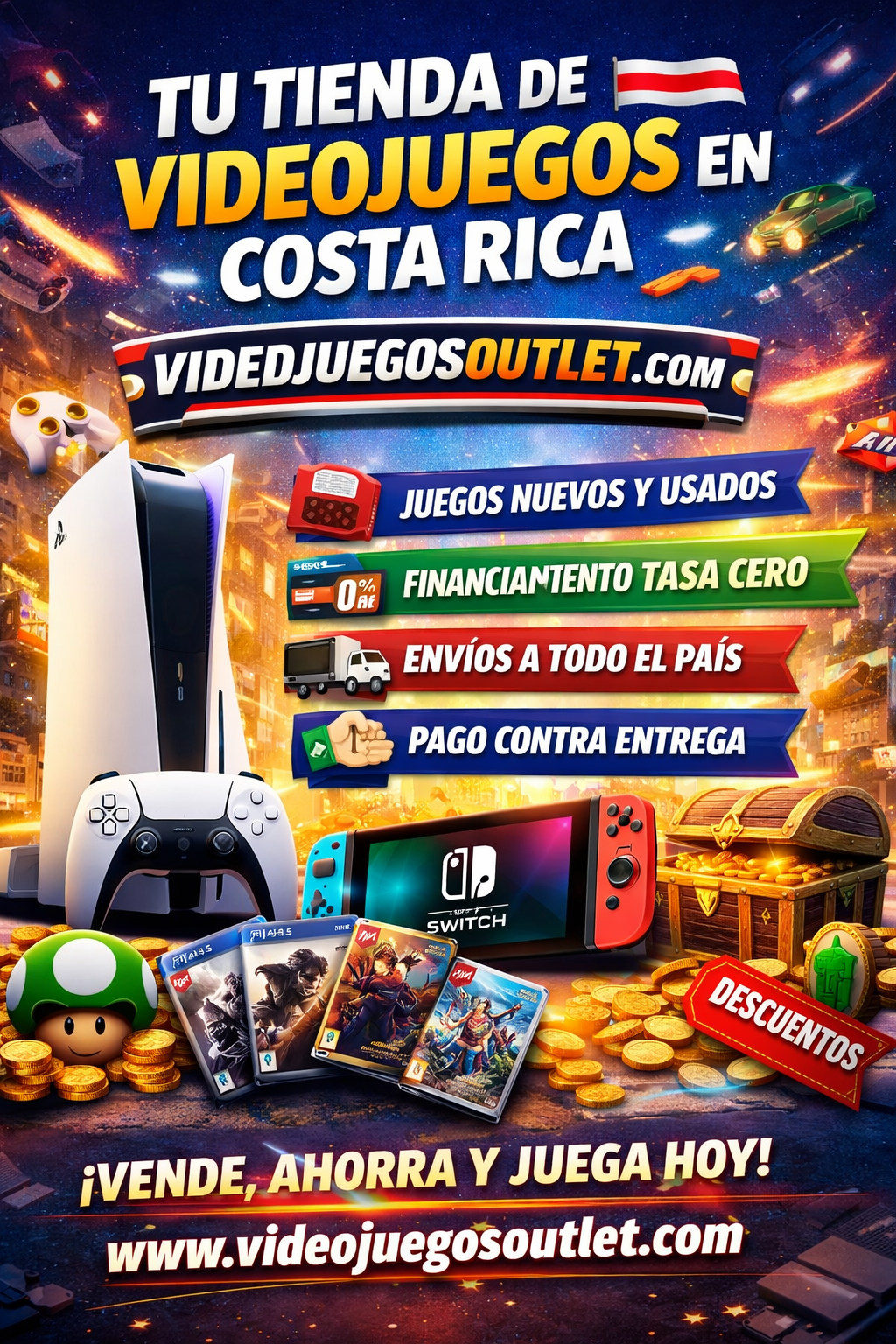 Tienda de Videojuegos en Costa Rica | Juegos PS5, PS4 y Nintendo