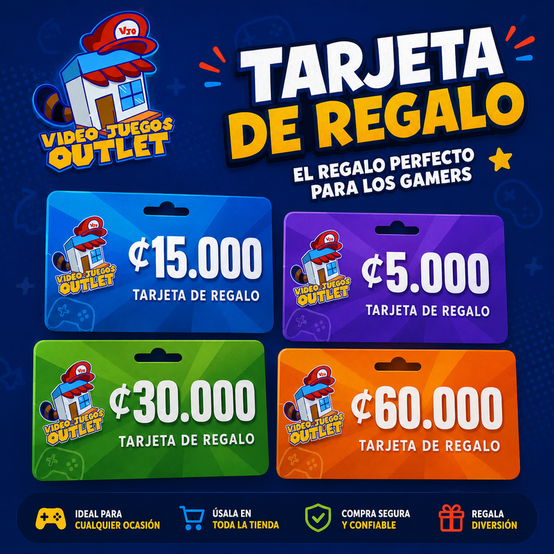 Tarjeta de regalo de Videojuegos Outlet Costa Rica