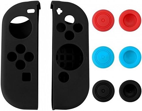 Fundas de Silicona para Joy-Con Nintendo Switch - 1 Set con 6 Protectores de Analógicos