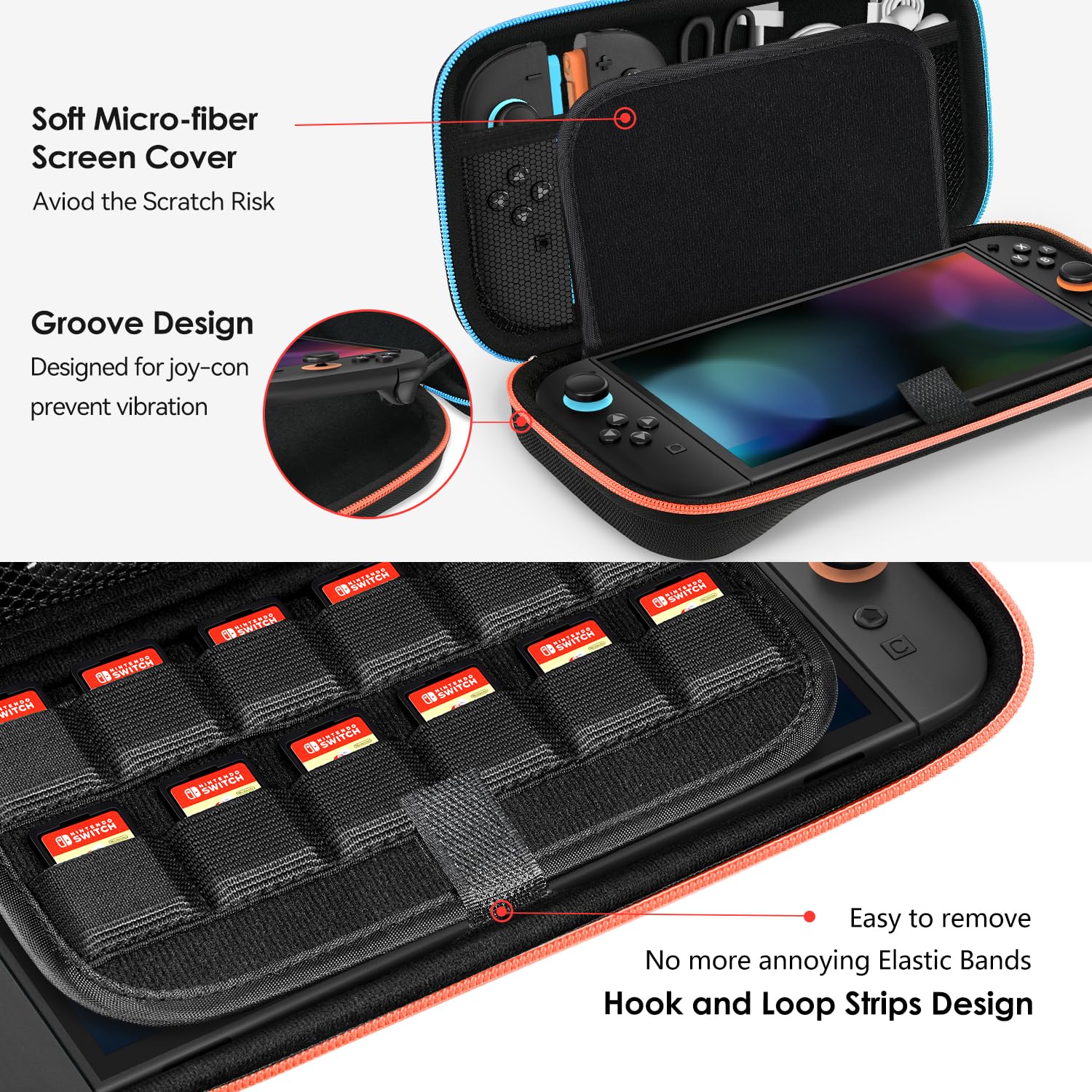 Estuche iVoler para Nintendo Switch 2 - Funda Rígida de Viaje con Espacio para 12 Juegos