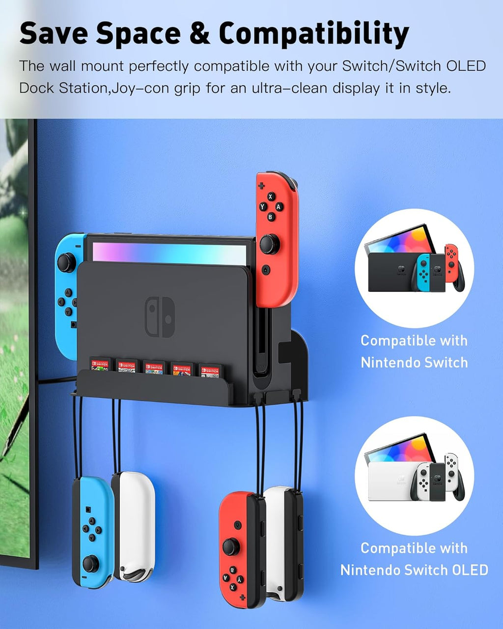 Soporte de Pared para Nintendo Switch