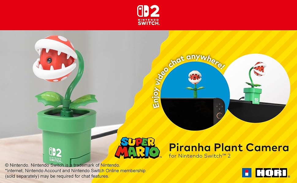 Cámara Hori Piranha Plant para Nintendo Switch 2 - Accesorio Oficial
